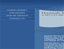 Tablet Screenshot of hannahmarket.com